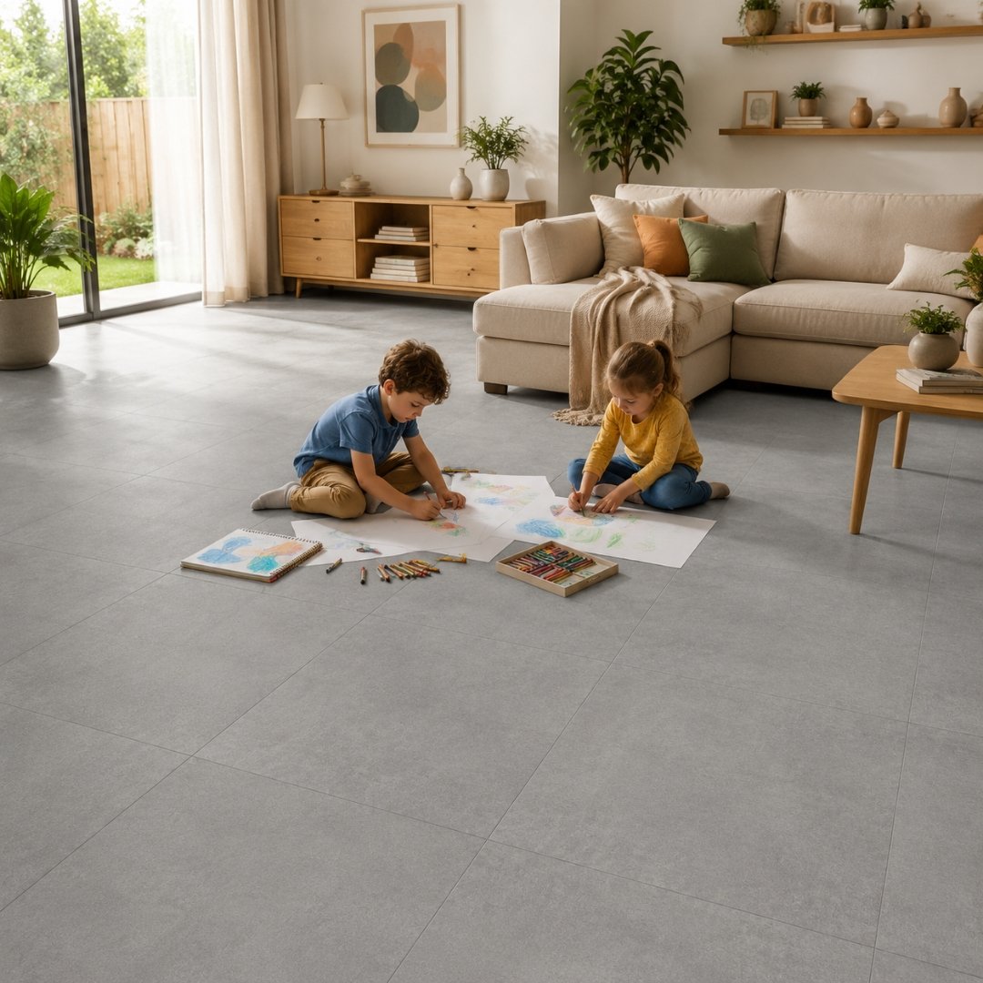 AL 1513 Plain and texture Living Area Tiles - My Home Studio